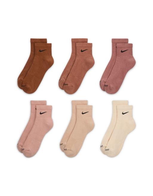 Nike - Sportkleding - Everyday Essential - Set van 6 paar sokken in meerdere kleuren, 2 van 3