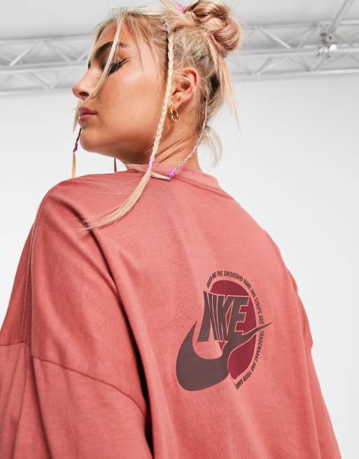 Rust pink cheap nike shirt