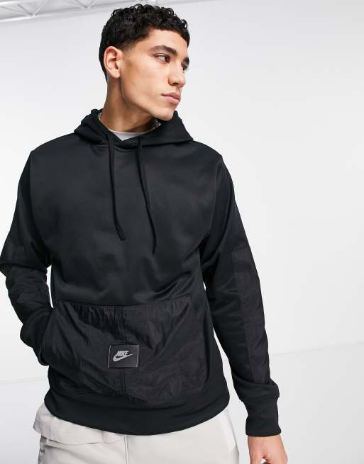 Nike Sports Utility cargo pocket hoodie in black