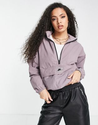 Nike Sports Utility graphic packable quarter zip jacket in purple
