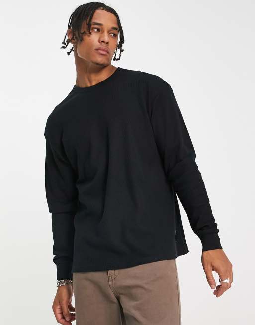 Nike Sports Utility long sleeve crew neck top in black