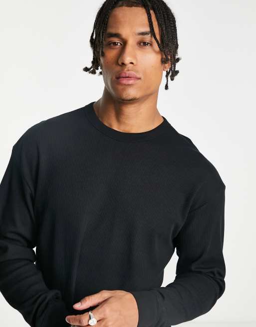 Nike Sports Utility long sleeve crew neck top in black