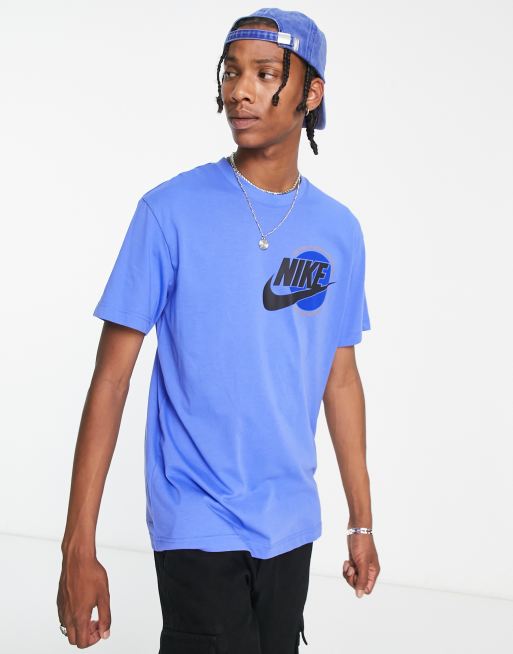 Blauw discount nike shirt