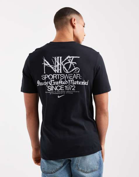 Nike Sportswear back print graphic t-shirt in black - view 1