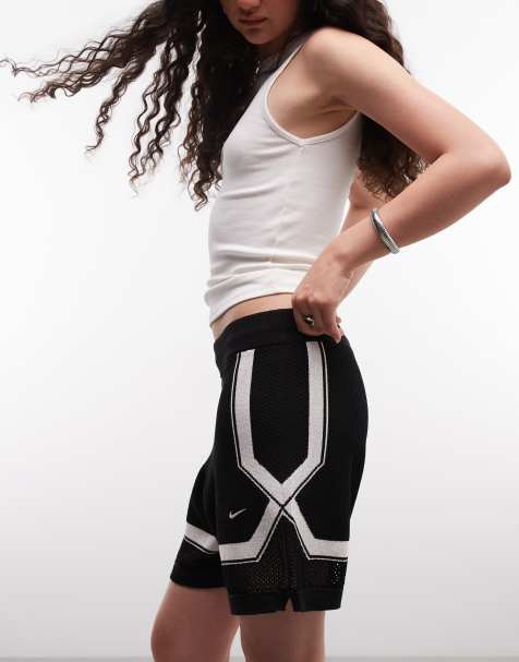 Nike Sportswear Chill knit shorts with waistband detail in black - view 1