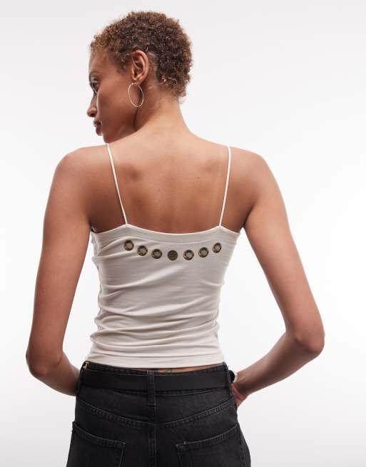 Nike Sportswear Chill tank top with necklace print in beige, 4 of 4