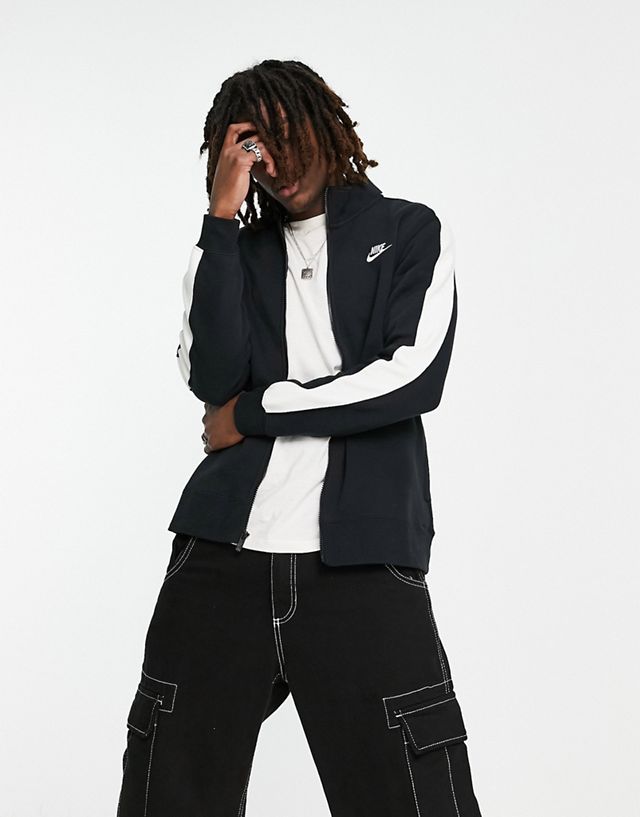 Nike Sportswear Club fleece track jacket in black