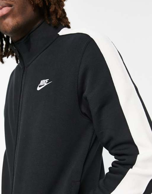 Manifestatie lucht Transparant Nike Sportswear Club fleece track jacket in black | ASOS