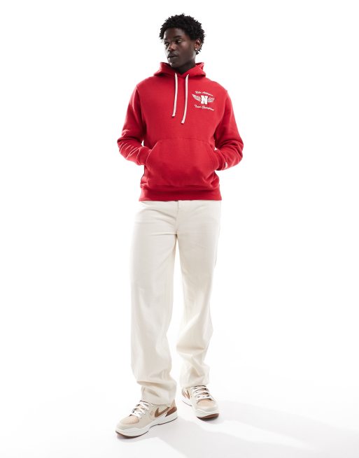 Nike Sportswear Club hoodie in red ASOS