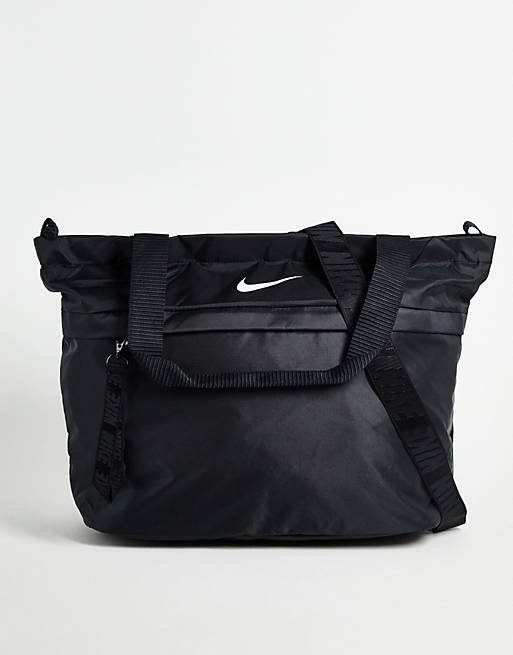 Men Nike Sportswear Essentials tote bag in black/grey 