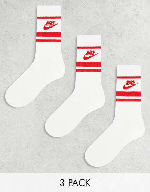 Red white best sale nike socks