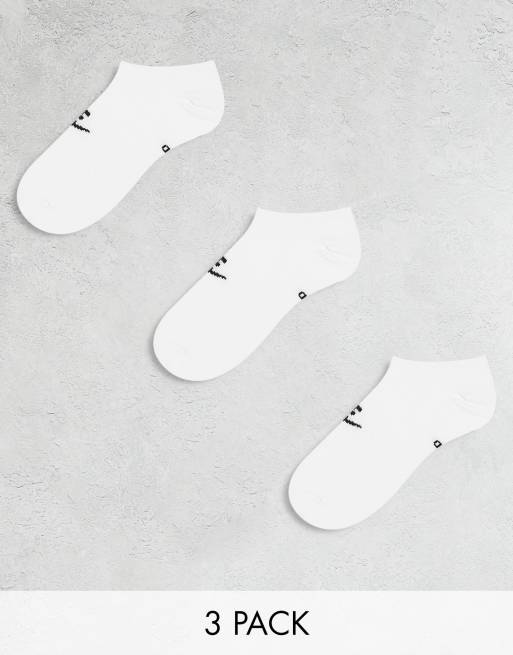 Nike Training 3 pack unisex ankle socks in white