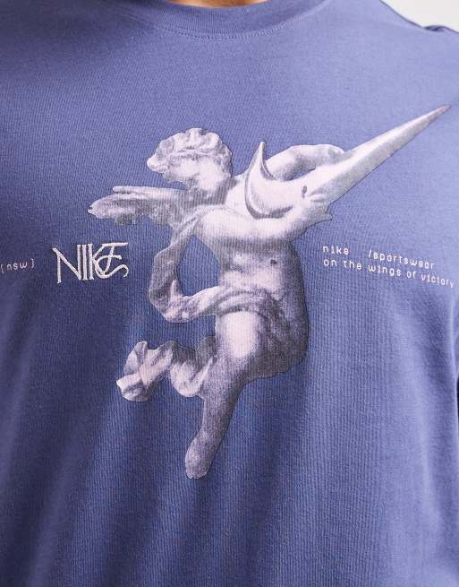 Nike Sportswear – Fioletowy T-shirt z grafiką, 5 z 5