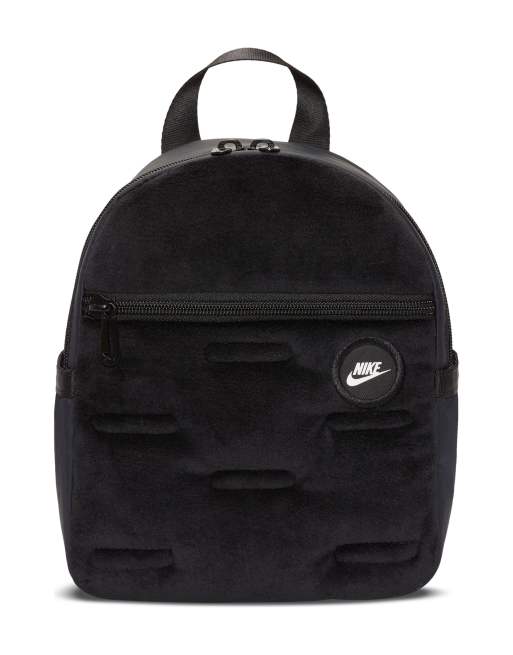 Nike Sportswear Futura 365 velour mini rucksack in black | ASOS