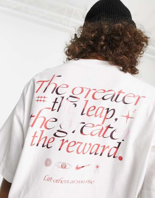 Nike Sportswear graphic back print t-shirt in white