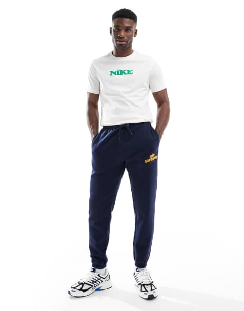 Nike Sportswear logo joggers in navy