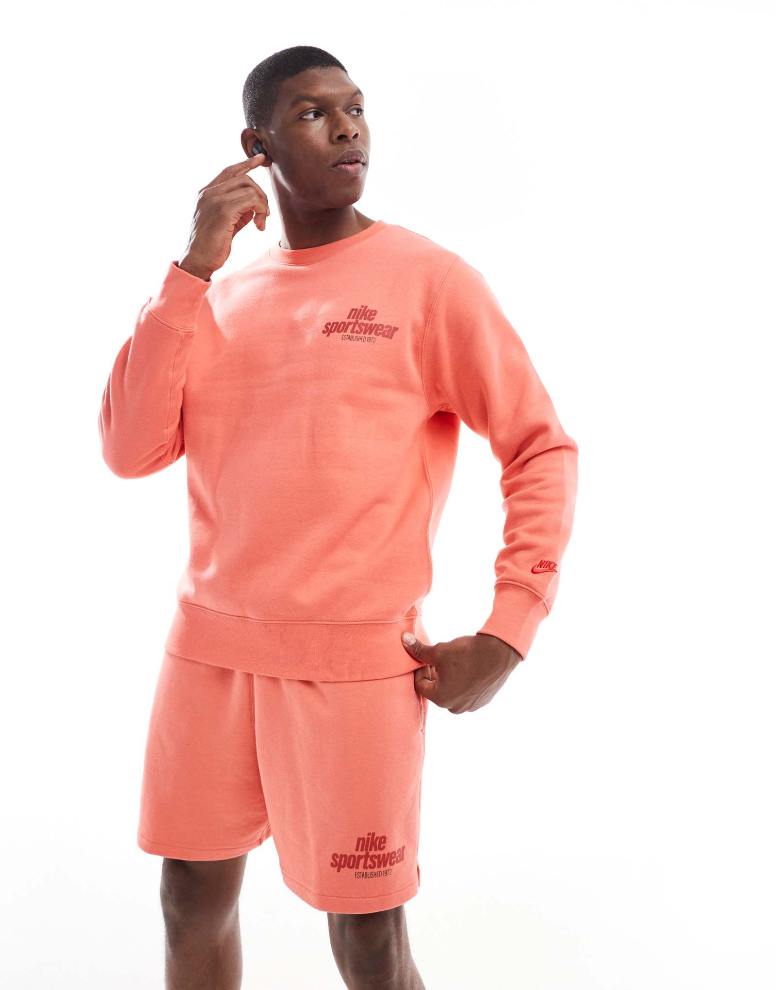 Толстовка с логотипом Nike Sportswear оранжевого цвета