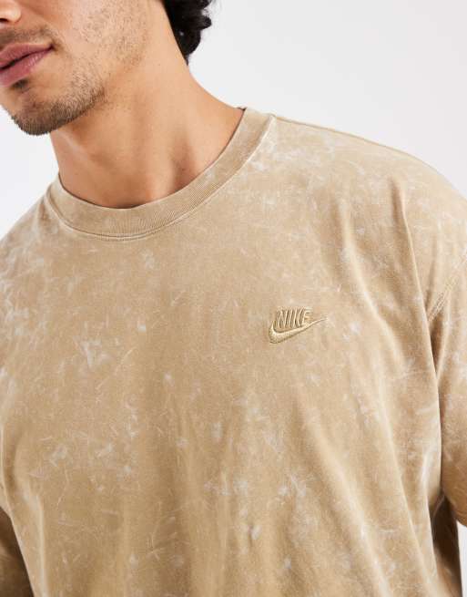 Nike Sportswear Max 90 Club wash T-shirt in beige, 3 of 5