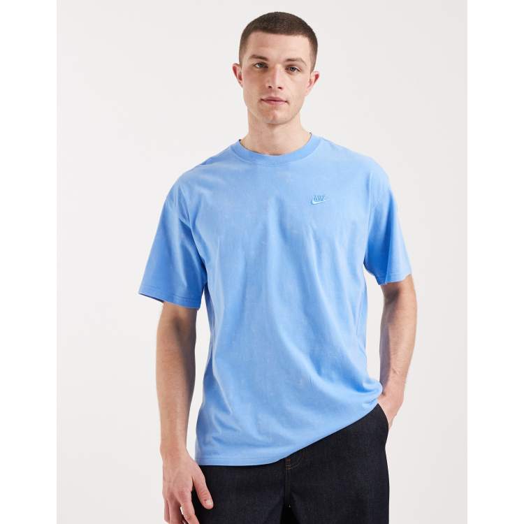 Nike Sportswear Max 90 Club washed t-shirt in blue | ASOS