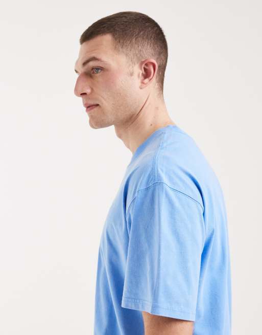 Nike Sportswear Max 90 Club washed t-shirt in blue, 4 of 5