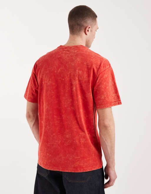 Nike Sportswear Max 90 Club washed t-shirt in red, 5 of 5