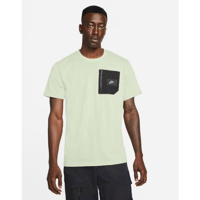 Flh0o Activewear Nike Sportswear - T-shirt color lime con tasca nera