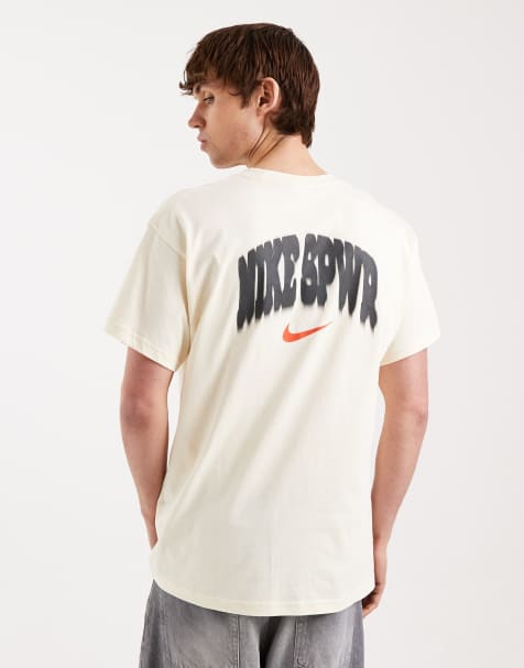 Nike Sportswear graphic back print t-shirt in off white