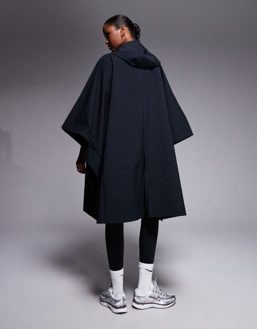 Nike Sportswear tailored poncho in black, 4 of 4