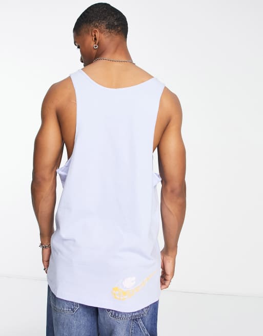 Nike Spring Break graphic logo tank top in lilac