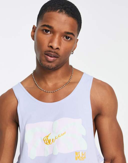 Nike Spring Break graphic logo tank top in lilac ASOS