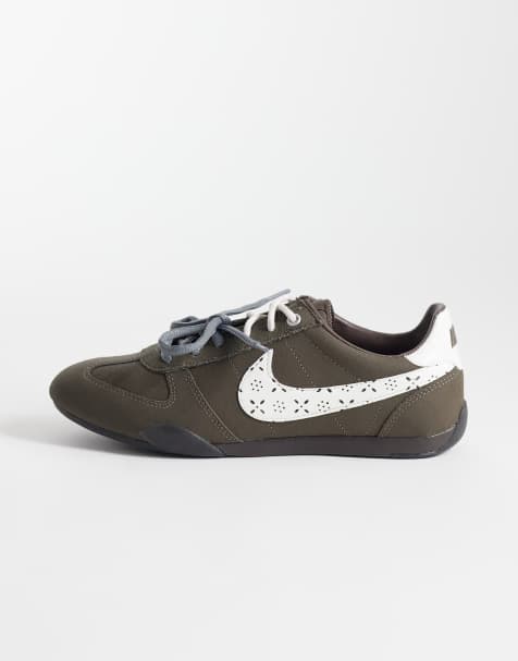 Nike - Sprint Sister - Mørkegrå/hvide sneakers med dobbelte snørebånd - view 1