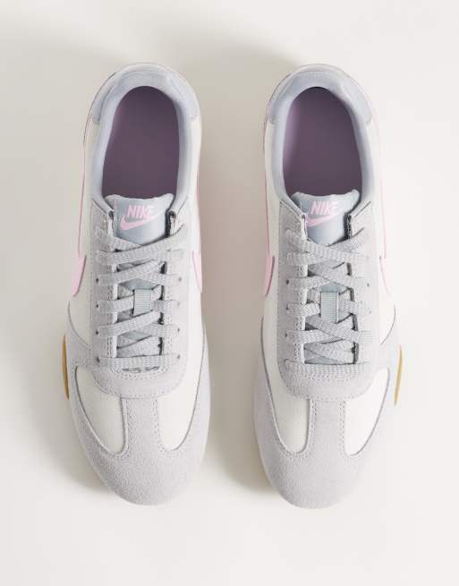 Nike Sprint Sister sneakers i grå och rosa mocka, 3 av 5