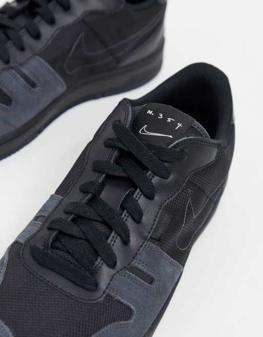 Nike Squash Type trainers in triple black | ASOS