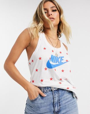 Nike stars tank top white | ASOS