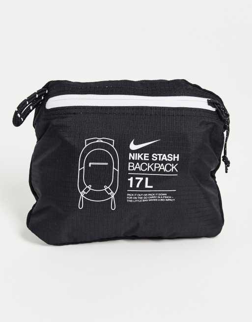 Nike Stash packable lightweight backpack in black | ASOS