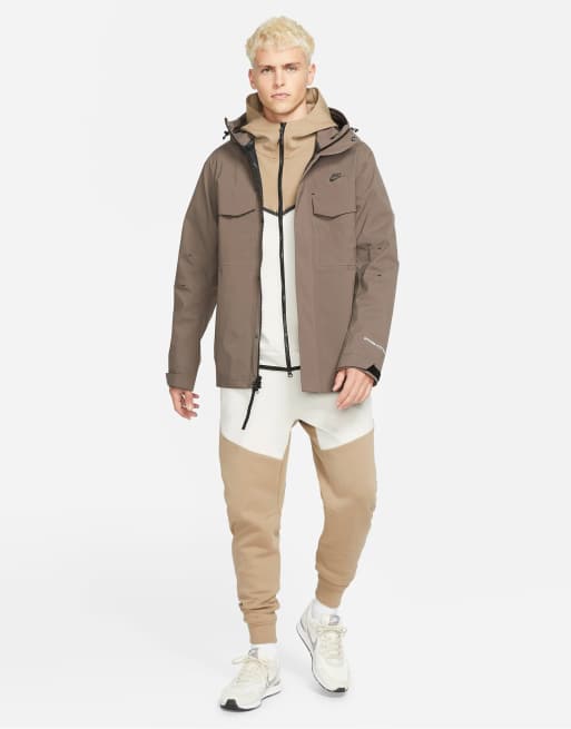 Nike StormFIT ADV M65 shell hooded jacket in ironstone ASOS