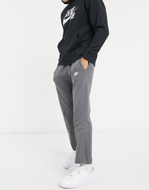 Nike straight leg joggers in dark grey
