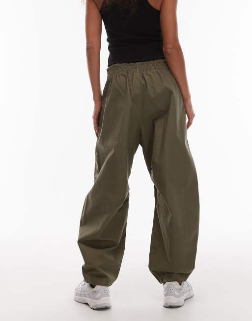 Nike Street barrel leg pants in khaki, 4 of 5