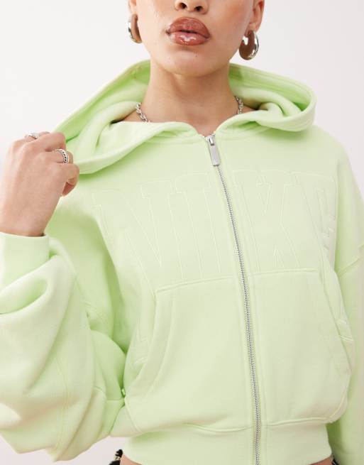 売れ筋商品|||ナイキ カットソー トップス レディース Women's Cream ia Bulldogs Chill Midi Full-Zip Hoodie Cream 61kbcHq2sSL.jpg