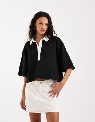 Nike Street Essentials Polo Shirt In Black