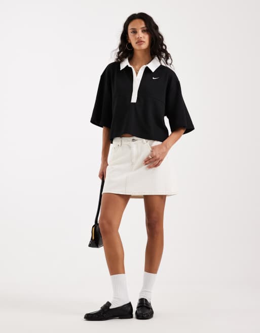 Nike Street Essentials polo shirt in black , 2 of 4