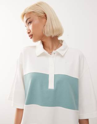 Nike Street Oversized Polo Top In White
