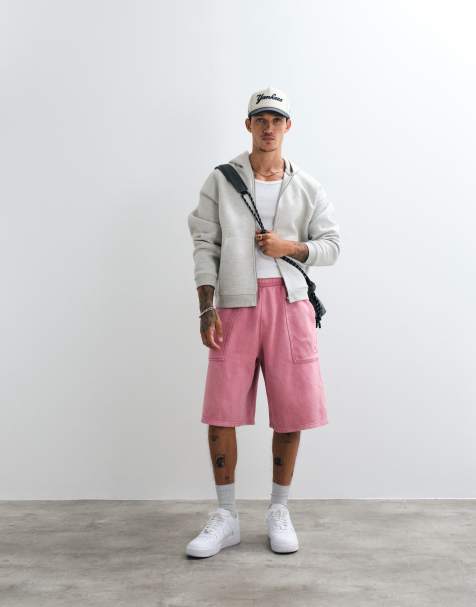 Nike Street pantalones cortos de punto con logo en el bolsillo trasero en rosa claro - view 1