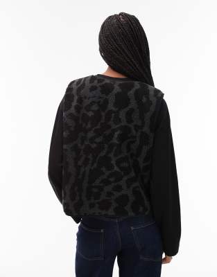 Nike Street Reversible Sherpa Vest In Black