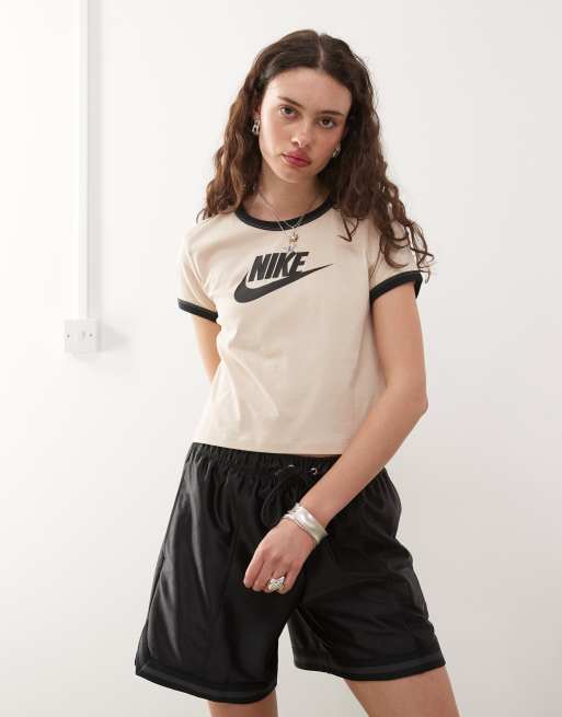 ★NIKE★ W STREET SATIN SHORT Nike Street satin shorts in gray | ASOS