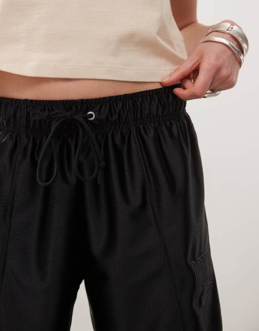 ★NIKE★ W STREET SATIN SHORT Nike Street satin shorts in black | ASOS