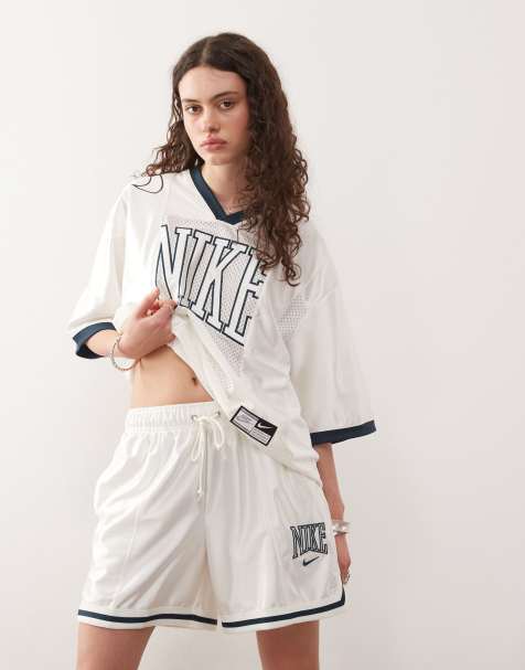 Nike Street satin shorts in cream - view 1