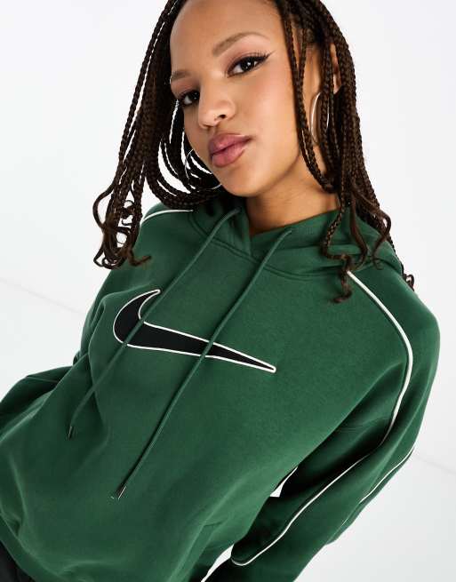 Nike green best sale and black hoodie