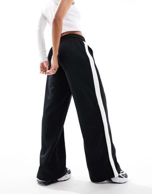 YOURS Curve Black Wide Leg Woven Cargo Trousers