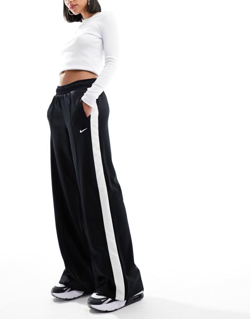 Nike Collection woven wide leg pants in black